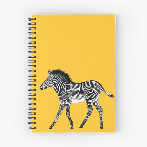 Item preview, Zebra foal - ink illustration - yellow designed and sold by LorenDowding.