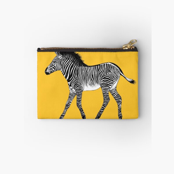 Item preview, Zebra foal - ink illustration - yellow designed and sold by LorenDowding.