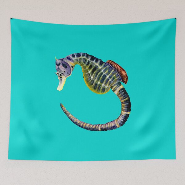 Item preview, Big-bellied seahorse - blue designed and sold by LorenDowding.