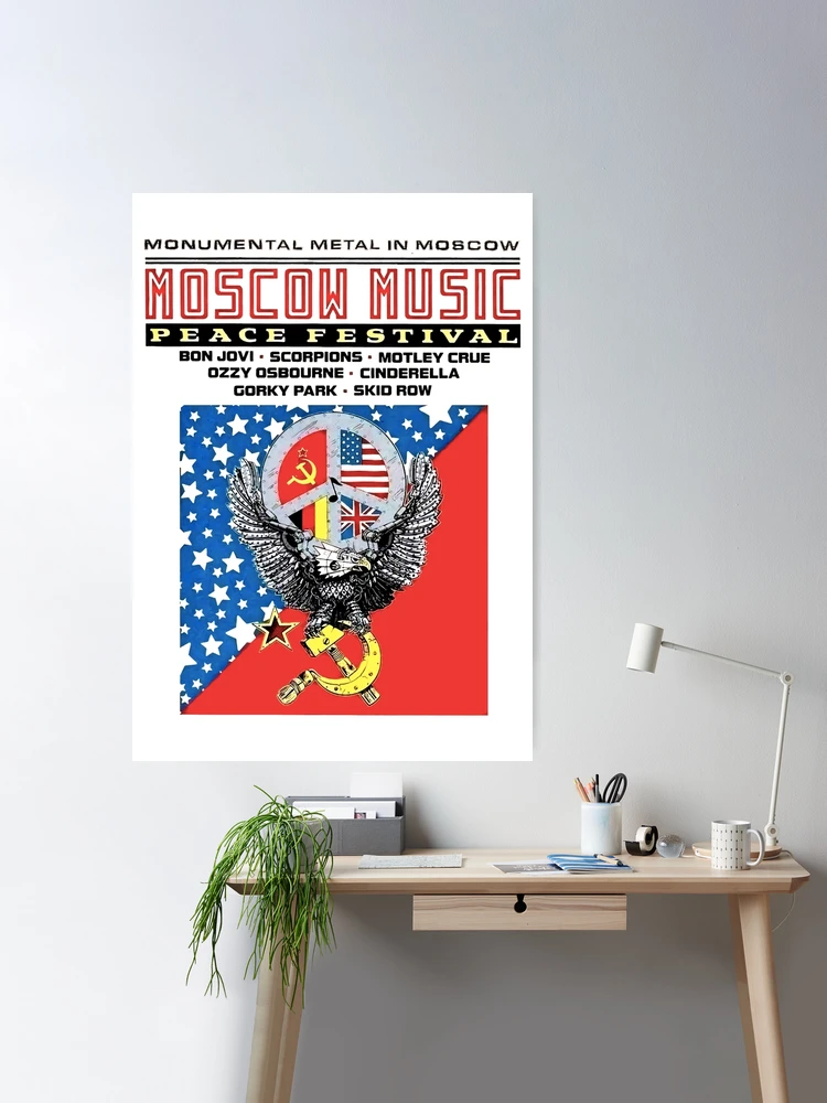 Moscow Music Peace Festival Printed Music Rock 80s | Poster