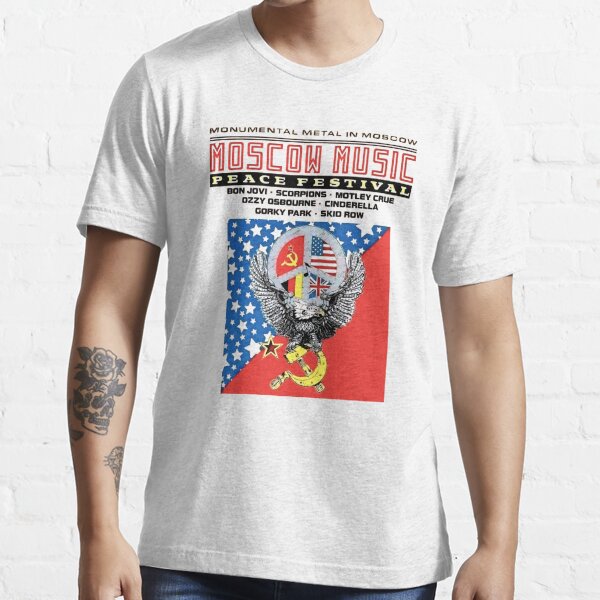 Moscow Music Peace Festival Printed Music Rock 80s Essential T-Shirt by  JonesAshera