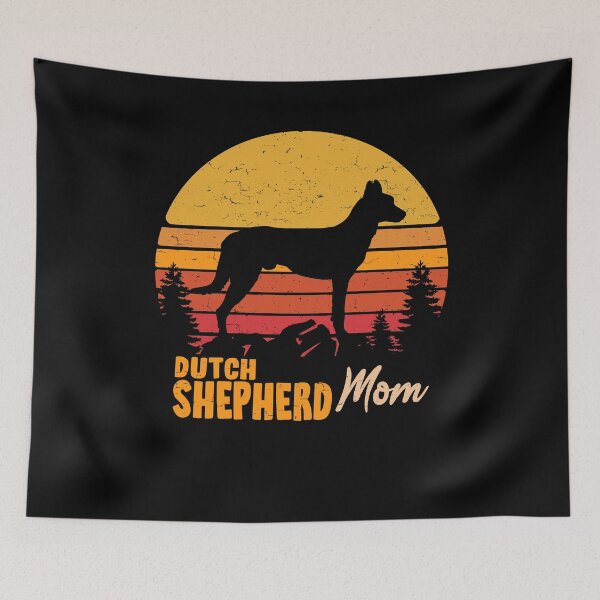 Artikelvorschau, Dutch Shepherd Dog Mom Vintage Retro entworfen und verkauft von rafaeltto.