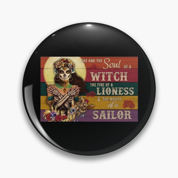 Item preview, Day of the Dead Sugar skull Woman  soul of a witch  designed and sold by jazzloud.
