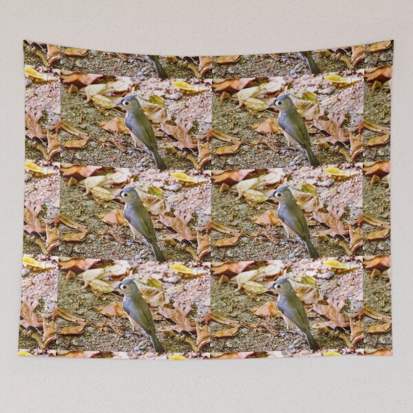 Item preview, Tufted Titmouse in Woodland Leaves designed and sold by Creatively Colette’s .