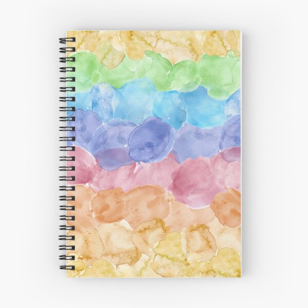 Item preview, Stripes of muticolor watercolor stains in gradient designed and sold by romanideco.