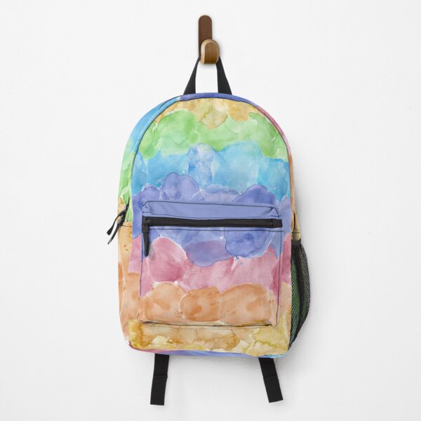 Item preview, Stripes of muticolor watercolor stains in gradient designed and sold by romanideco.