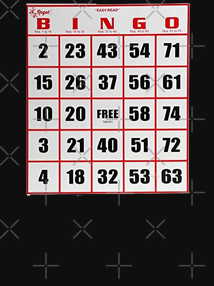 "Bingo, Bingo card, Madam X, Coverall, Four corners, Postage stamp