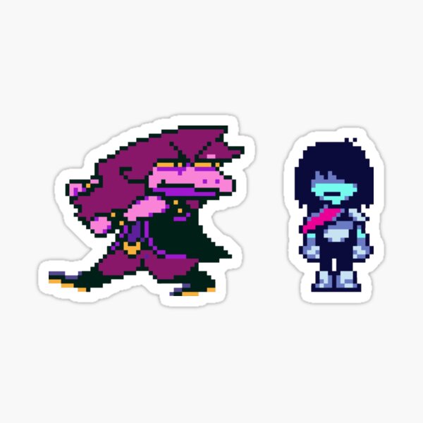 Deltarune Kris and Susie Sticker