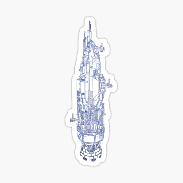 Rocinante Technical Blueprint - The Expanse Classic Sticker