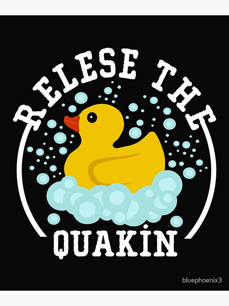 Release the Quackin Yellow Rubber Duck Quack - Release The Kraken - Sticker