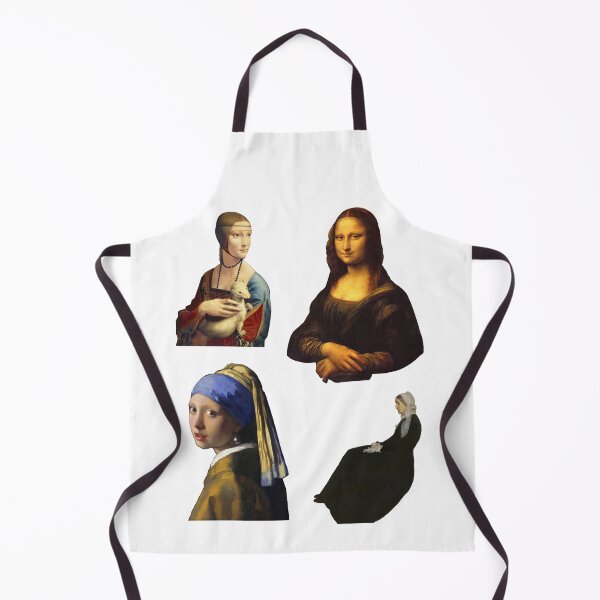 Item preview, 4 x Classic Painting Ladies (Mona Lisa, Lady with Ermine, Girl with Pearl Earring, Whistler's Mother) designed and sold by SimpleJoyStyle.