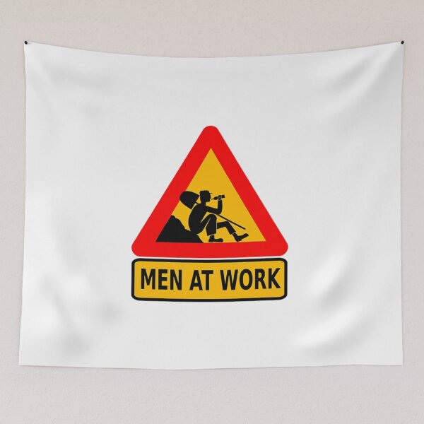 Item preview, men at work with a drink designed and sold by eleynartph.