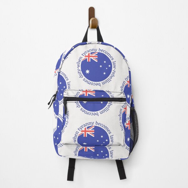 Item preview, When tyranny becomes law, rebellion becomes duty - Australian flag designed and sold by Auntieck.