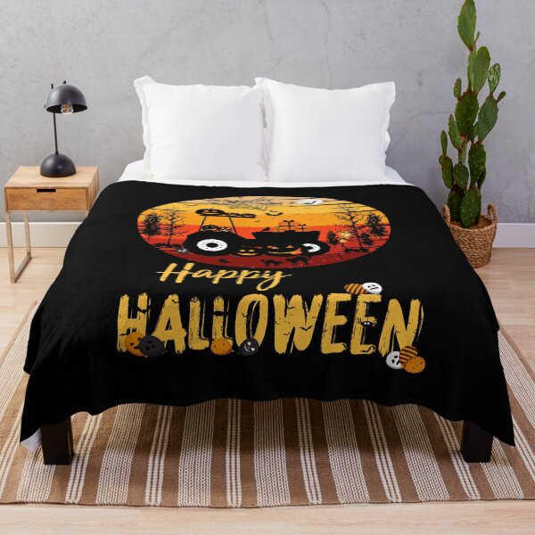 Item preview, Happy Halloween | Pumpkin Tractor design designed and sold by BlackTulips.