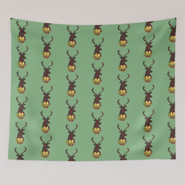 Item preview, Plaid Christmas stag designed and sold by Sassenach616.