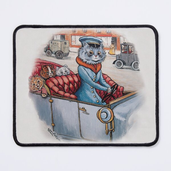 Item preview, Cat Chauffeur with Kittens in Tow by Louis Wain designed and sold by TheCurators.