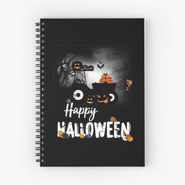 Item preview, Happy Halloween | Pumpkin Tractor design designed and sold by BlackTulips.