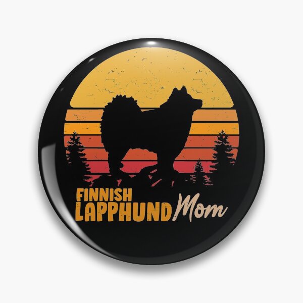 Artikelvorschau, Finnish Lapphund Dog Mom Vintage Retro entworfen und verkauft von rafaeltto.