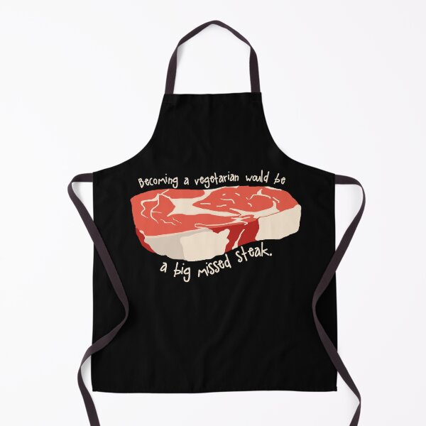 Item preview, Funny Steak, Vegetarian Pun designed and sold by Amy Hadden.