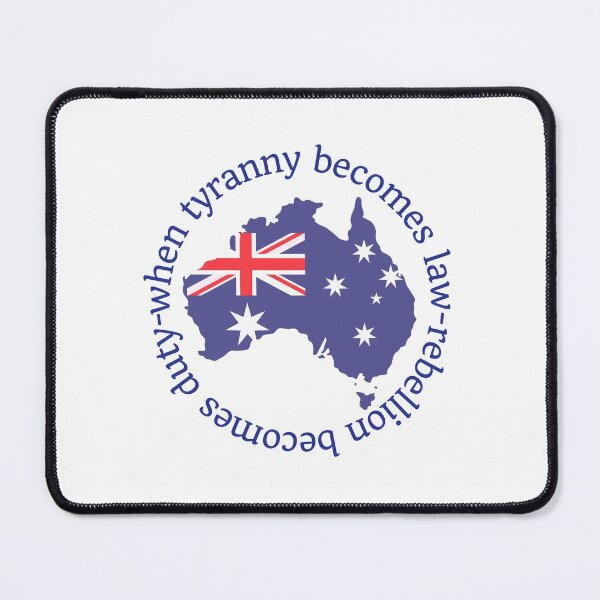 Item preview, When tyranny becomes law, rebellion becomes duty - Australian flag designed and sold by Auntieck.