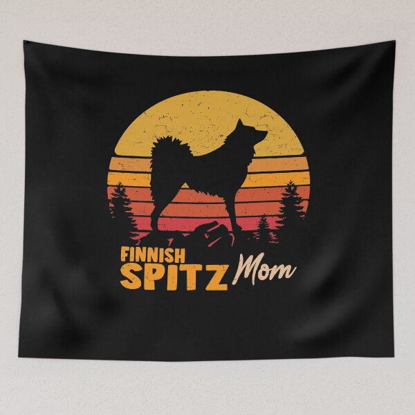 Item preview, Finnish Spitz Dog Mom Vintage Retro designed and sold by rafaeltto.