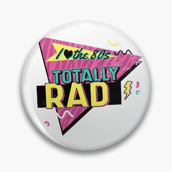 Item preview, Totally Rad 80s Quote / Love the 1980s Vintage Nostalgia Art design designed and sold by CreatedByHeidi.