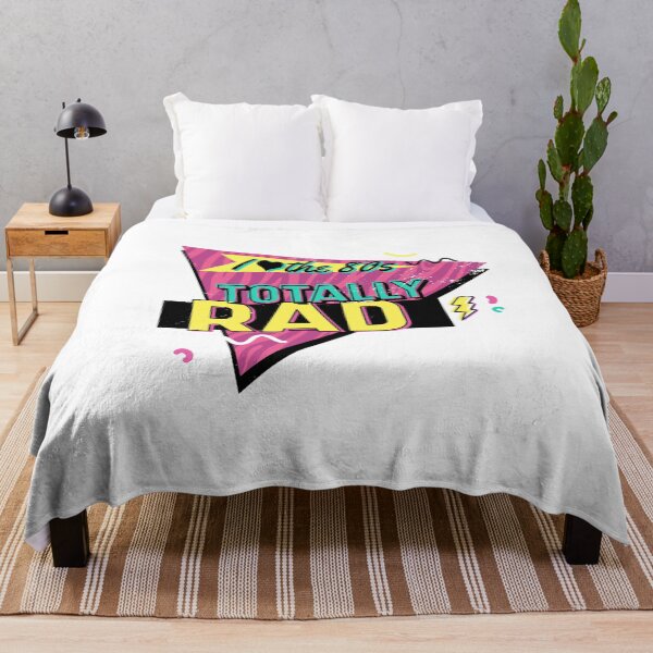 Item preview, Totally Rad 80s Quote / Love the 1980s Vintage Nostalgia Art design designed and sold by CreatedByHeidi.