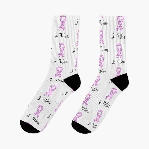 Item preview, I Won Pink Ribbon / Breast Cancer Awareness Fight Survivor design designed and sold by CreatedByHeidi.