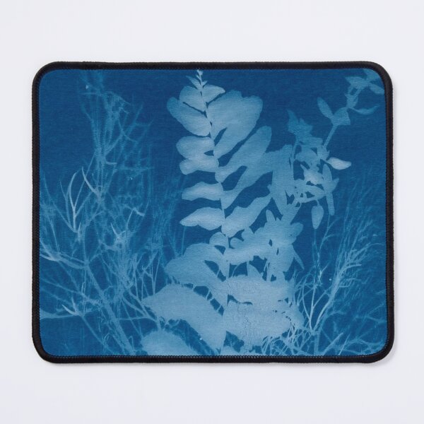 Item preview, Blue Cyanotype Fern & Herbs Sun Print designed and sold by softbluehum.