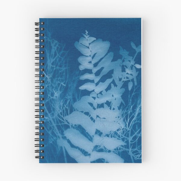 Item preview, Blue Cyanotype Fern & Herbs Sun Print designed and sold by softbluehum.