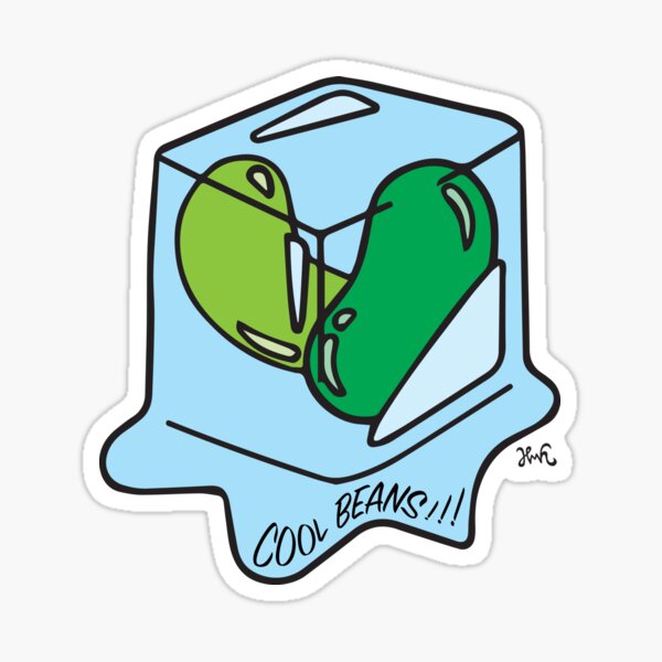 Cool Beans!!! (Large)  Sticker