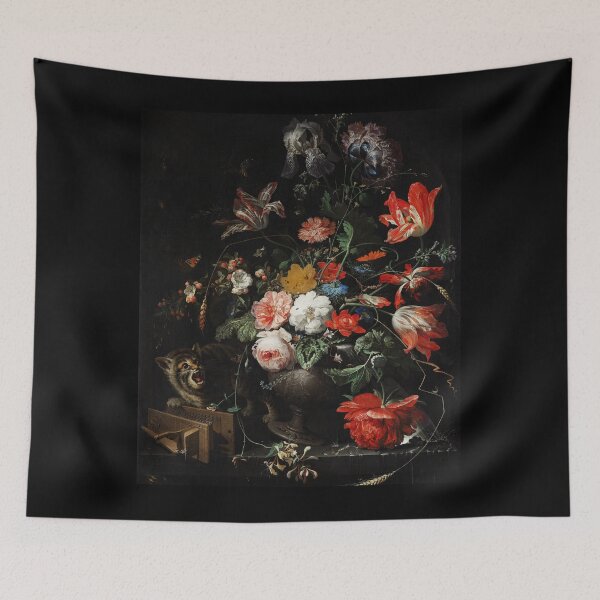 Artikelvorschau, Der umgestürzte Blumenstrauß, von Abraham Mignon (1660-1679) entworfen und verkauft von Yeldiz.