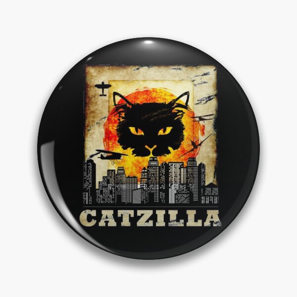 Item preview, Vintage Catzilla, Catzilla, Black cat, Cats Catzilla, Cat lover, Cat mom, Cat dad, Japanese sunset, Style vintage Catzilla, funny cat, cat, for cat people, black cat, Cat owner, Cat idea,  designed and sold by Pegassi8RC.