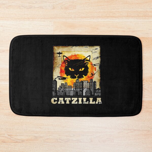 Item preview, Vintage Catzilla, Catzilla, Black cat, Cats Catzilla, Cat lover, Cat mom, Cat dad, Japanese sunset, Style vintage Catzilla, funny cat, cat, for cat people, black cat, Cat owner, Cat idea,  designed and sold by Pegassi8RC.