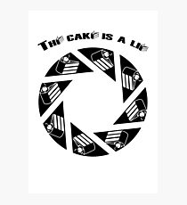 Tha cake is a lie Photographic Print