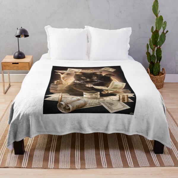 Item preview, Black Cat Cash Rolling In The Money designed and sold by Rowena Jones.