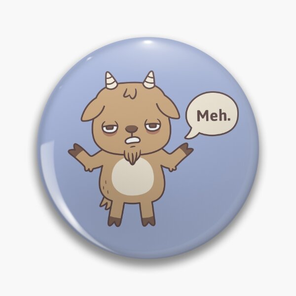 Item preview, Bored Goat Goes Meh Funny Doodle designed and sold by rustydoodle.