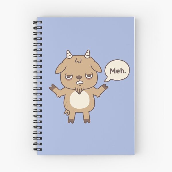 Item preview, Bored Goat Goes Meh Funny Doodle designed and sold by rustydoodle.