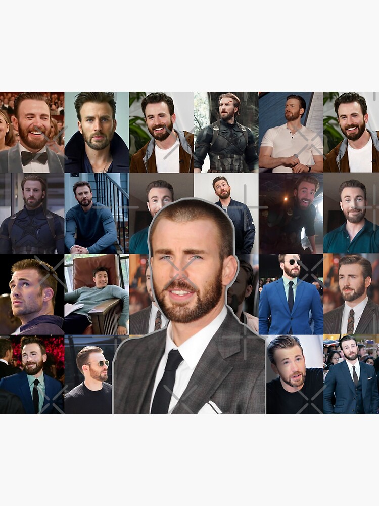 Chris Evans Collage Sticker For Sale By Dianargueez Redbubble