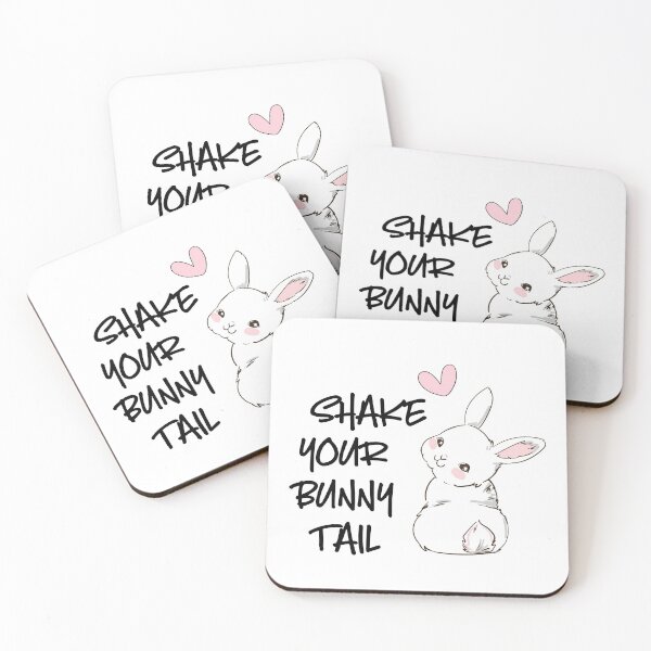 Item preview, Shake your bunny tail - Kawaii white Bunny with Long Ears designed and sold by MagicStrawberry.