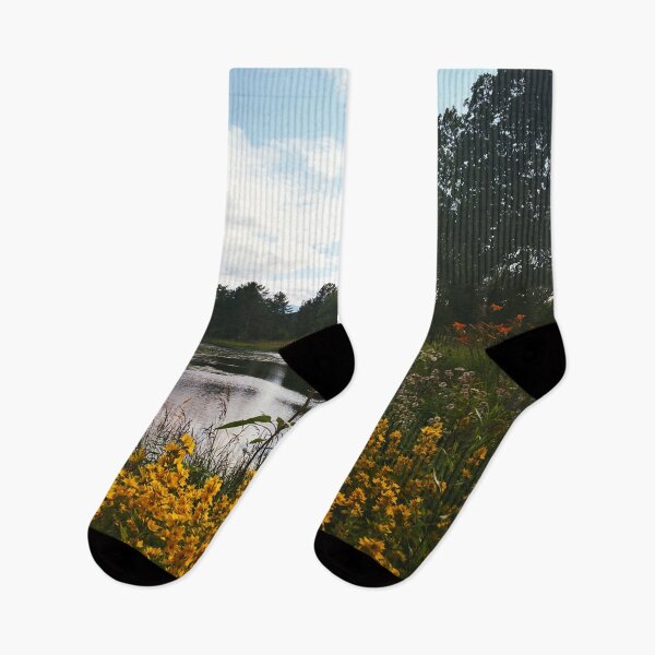 Item preview, Flowers by a Swedish Lake Photograph designed and sold by arientss.