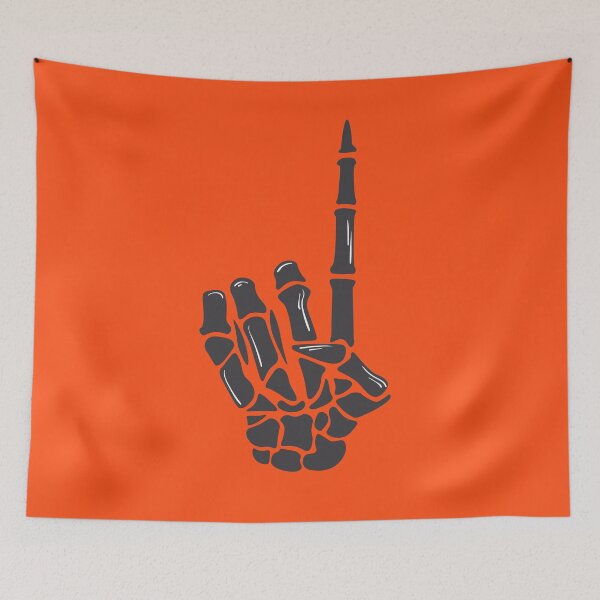 Item preview, Skeleton Hand Signs - Number One designed and sold by Orangegrph.