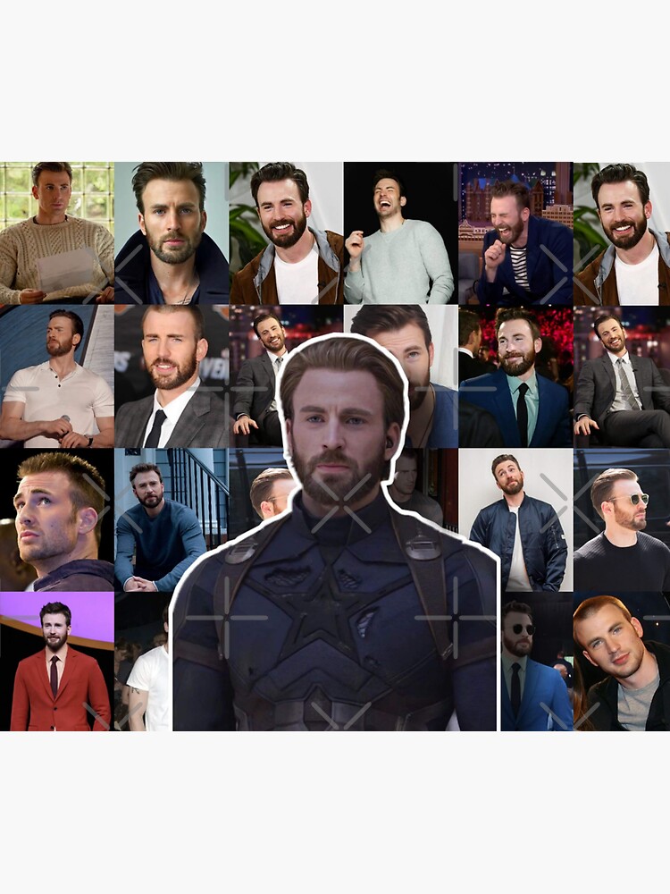 Chris Evans Collage Sticker For Sale By Dianargueez Redbubble