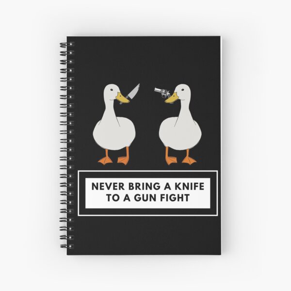 Item preview, Duck with Knife - Funny Duck Quotes designed and sold by CircaModern.