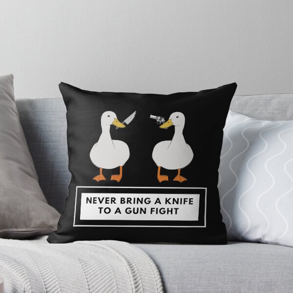 Item preview, Duck with Knife - Funny Duck Quotes designed and sold by CircaModern.