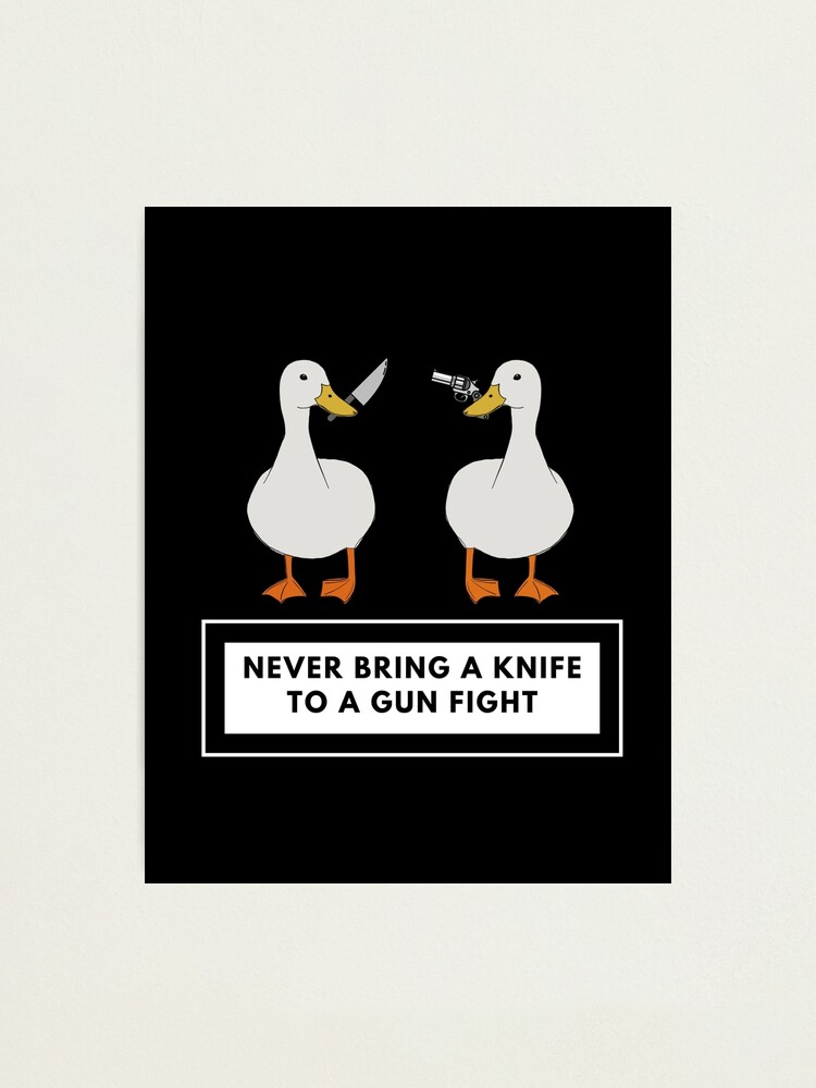 Duck you - Duck with knife Meme - Ente mit Messer' Schürze