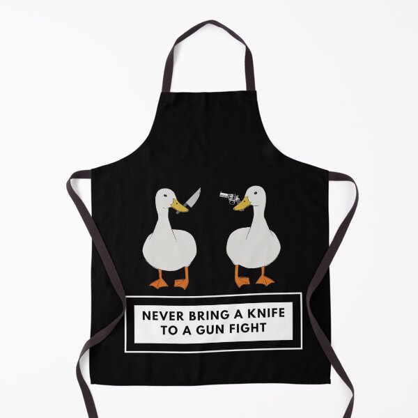 Item preview, Duck with Knife - Funny Duck Quotes designed and sold by CircaModern.