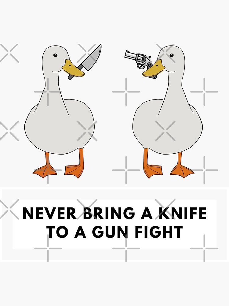 Only Ducks - Funny Duck Sticker