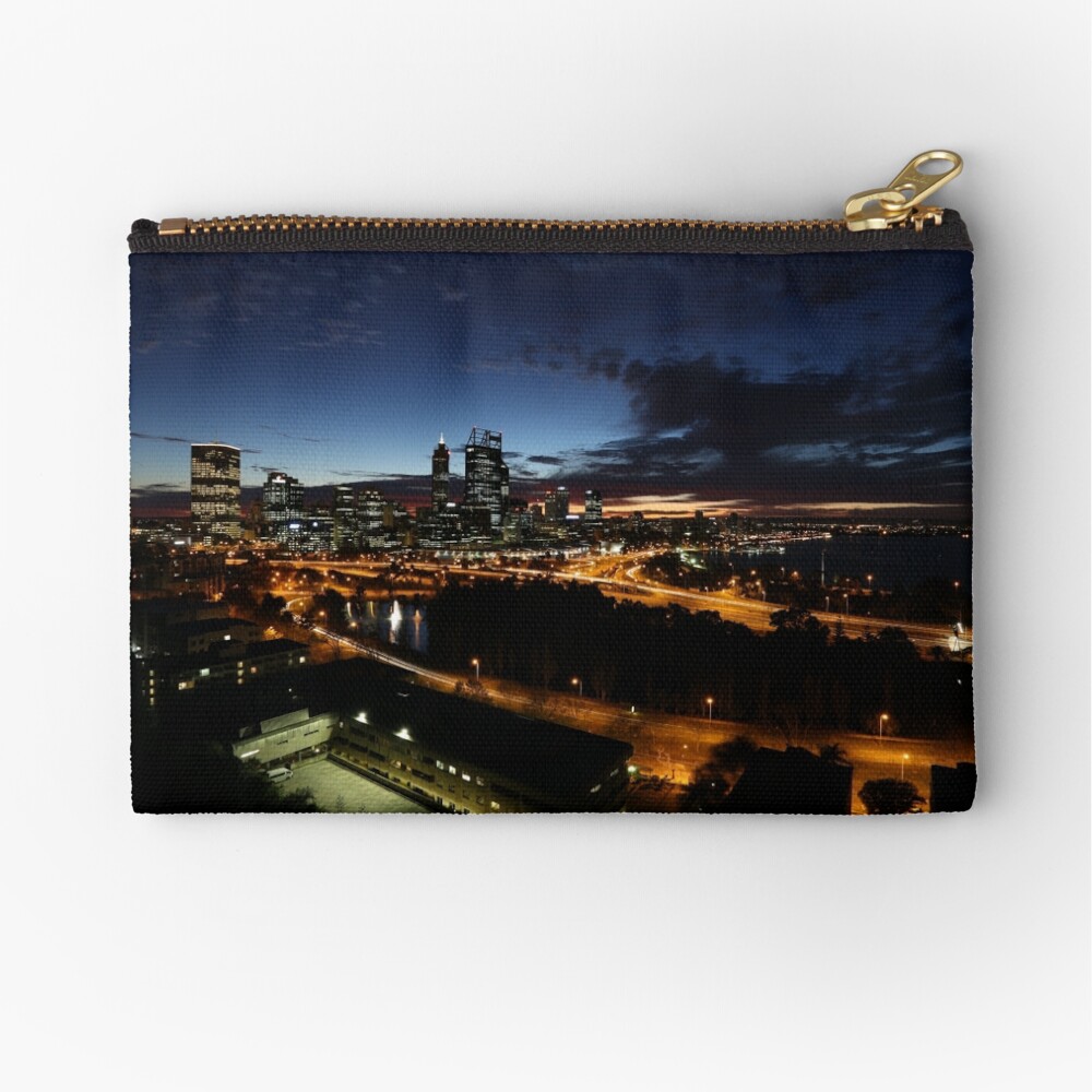 Perth City at Dawn Zipper Pouch