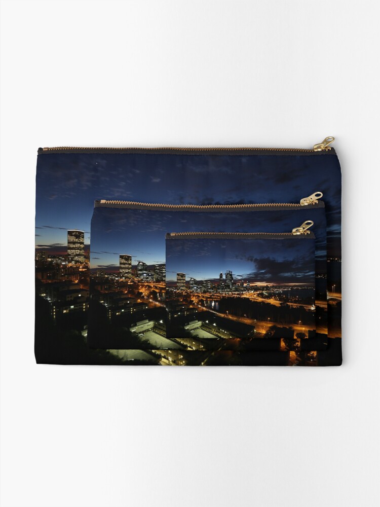 Alternate view of Perth City at Dawn Zipper Pouch